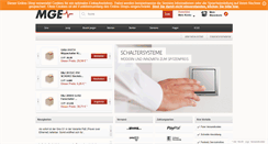 Desktop Screenshot of mge-elektroshop.de